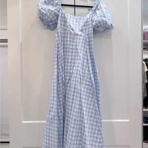 Hill House Light Blue Gingham Kids Dress